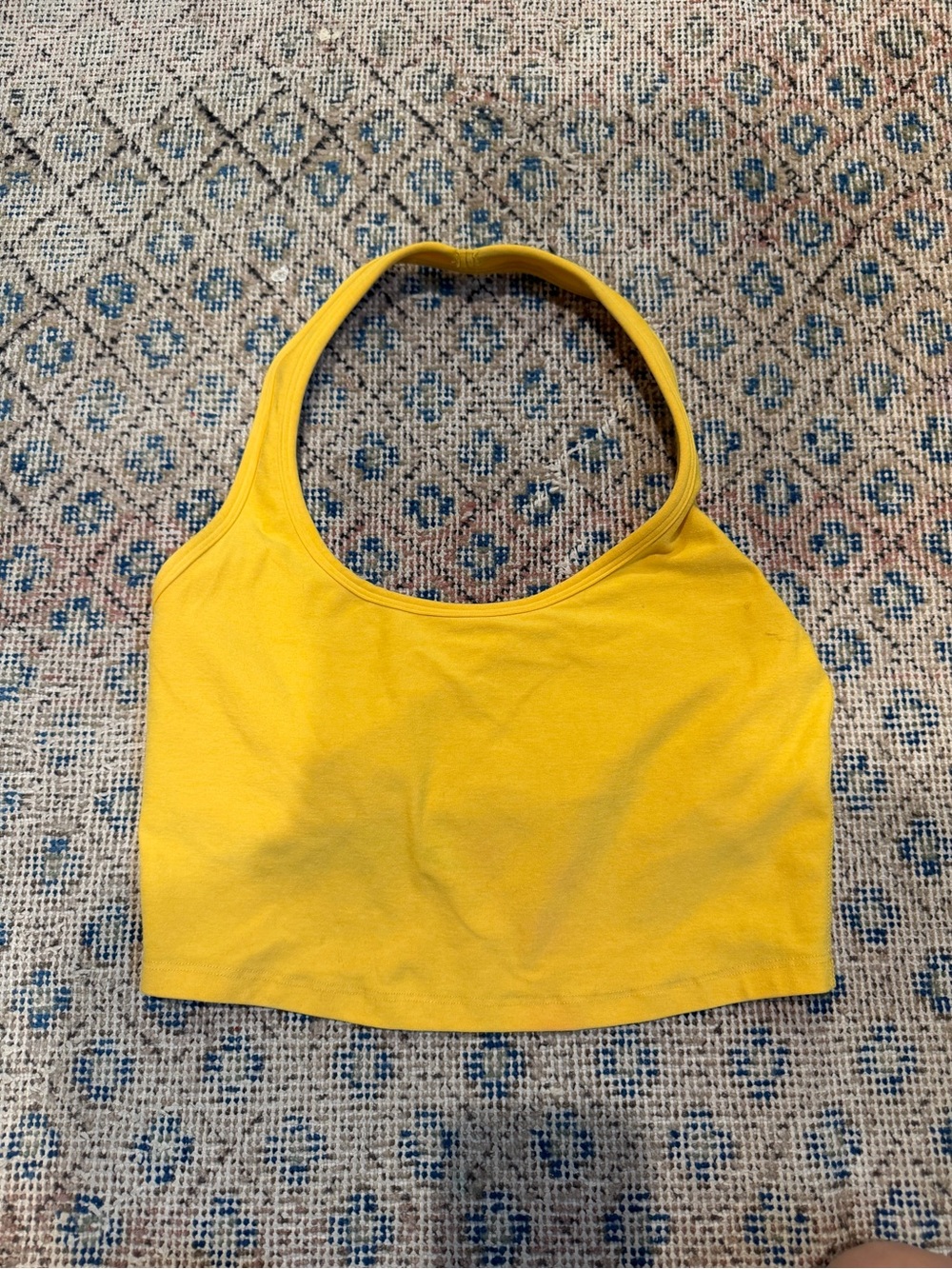 Beyond Yoga Yellow Crop Tank Top